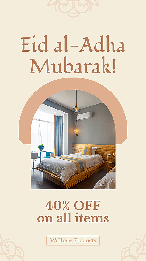 Eid Idul Ramadan Home Products Bed Display Sale Promotion Ecommerce Story