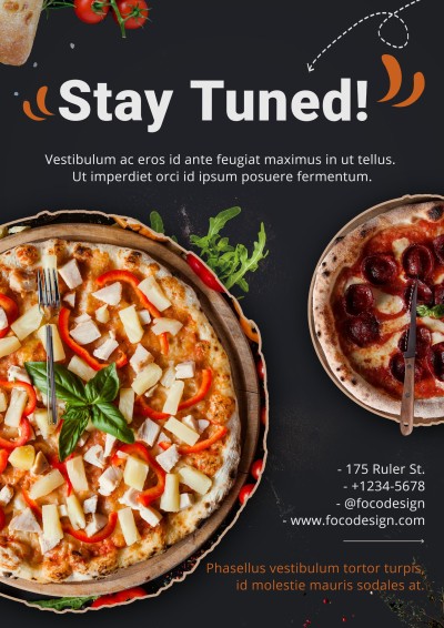Commercial Pizza Restaurant Grand Opeing Food Propaganda Flyer