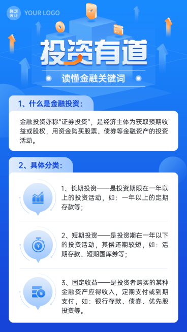 金融保险知识科普术语解读手机海报预览效果