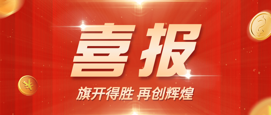 春节金融保险表彰颁奖喜庆喜报预览效果