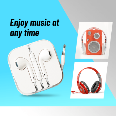 Earphone Holiday Season Promotion Instagram Post Image