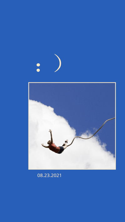 Minimalist Jumping Air Instagram Story