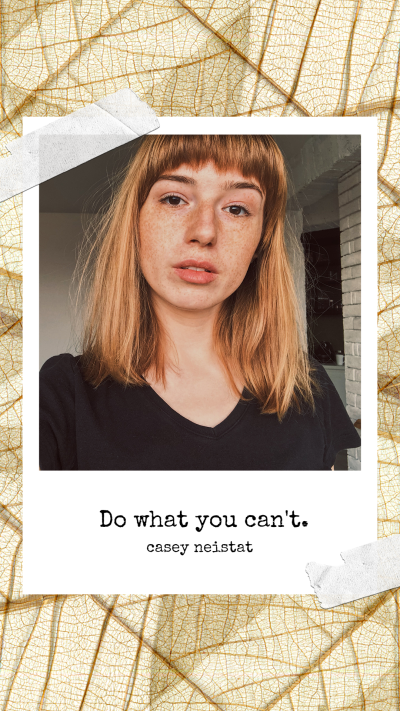 Creative Leaves Context Background Girl Text Instagram Story