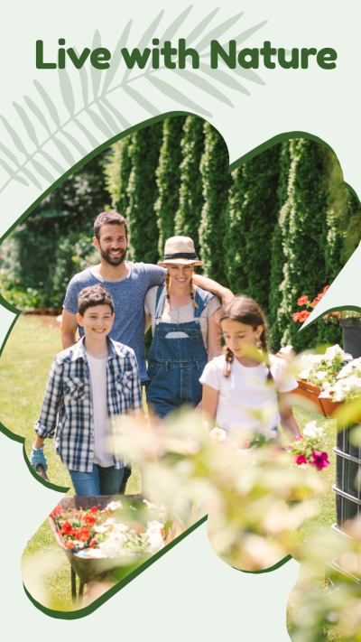 Literary Family Nature Scene Graphic Layout Instagram Story