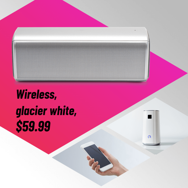 Wireless Glacier White Display Ecommerce Product Image预览效果