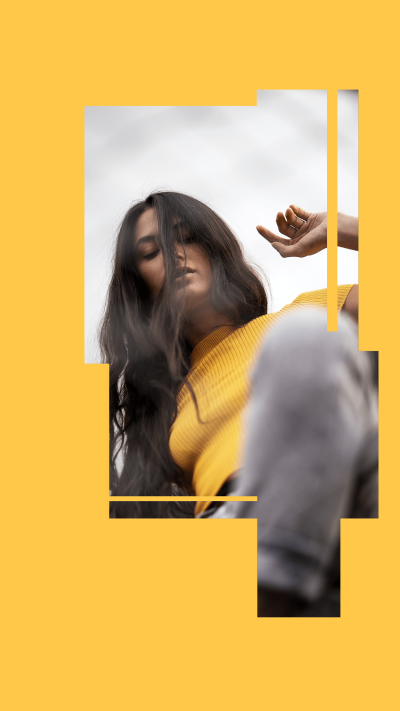 Minimalist Style Sweater Woman Instagram Story