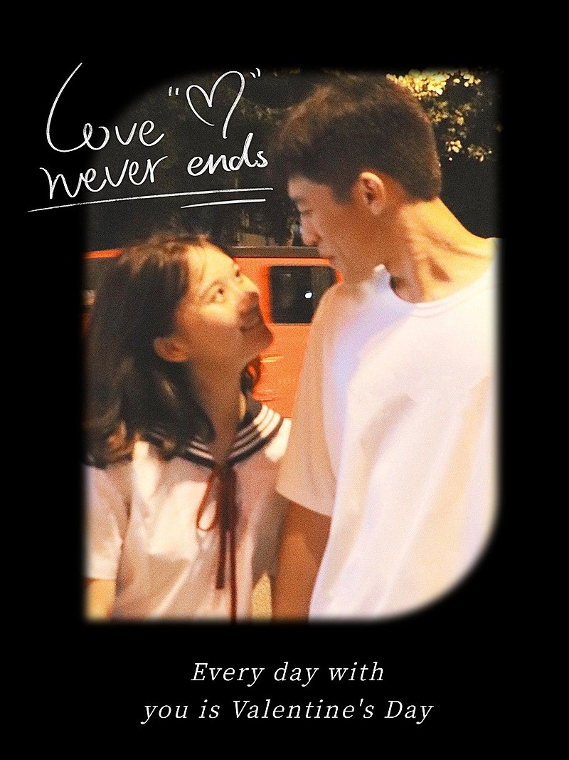 情人节情侣晒照复古风plog