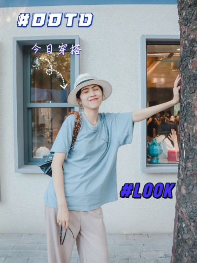 Ootd潮酷穿搭生活分享简约风plog模板
