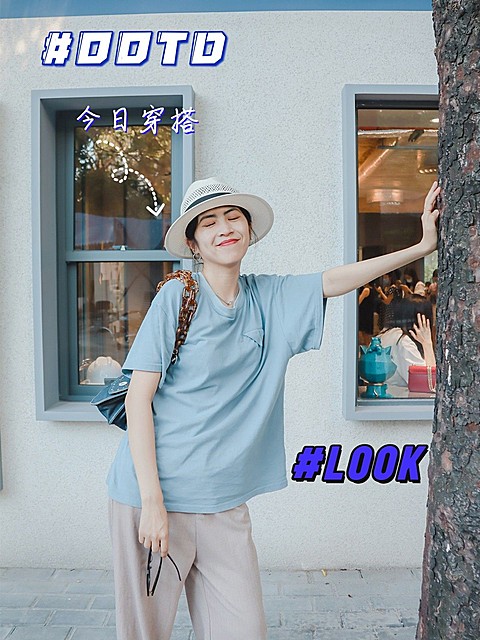 Ootd潮酷穿搭生活分享简约风plog模板