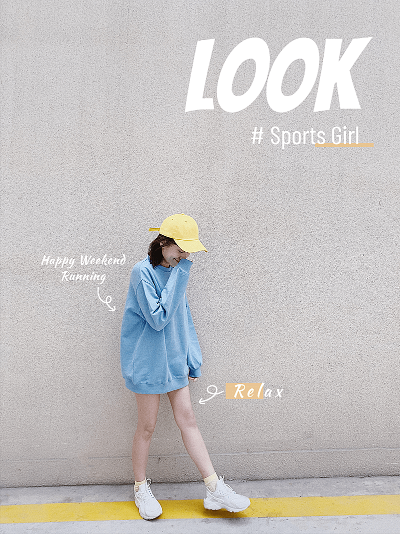 Ootd运动穿搭攻略简约风plog模板