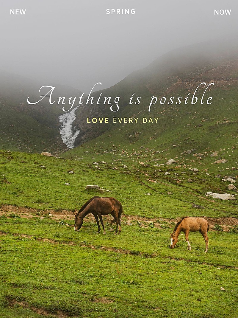 天空云朵生活分享简约风plog模板