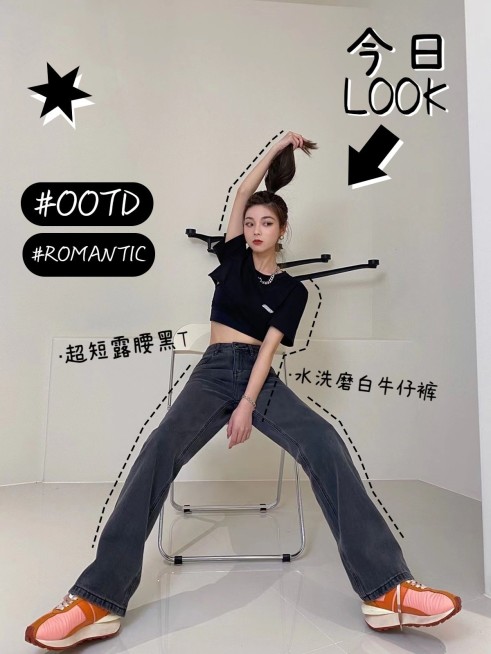 Ootd辣妹穿搭攻略潮酷风plog模板预览效果