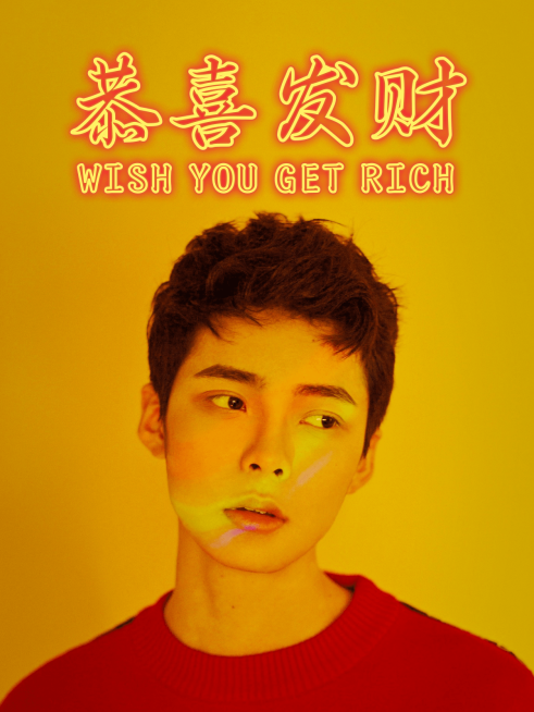春节自拍晒照霓虹灯春节晒图春节祝福新年祝福恭喜发财plog模板预览效果