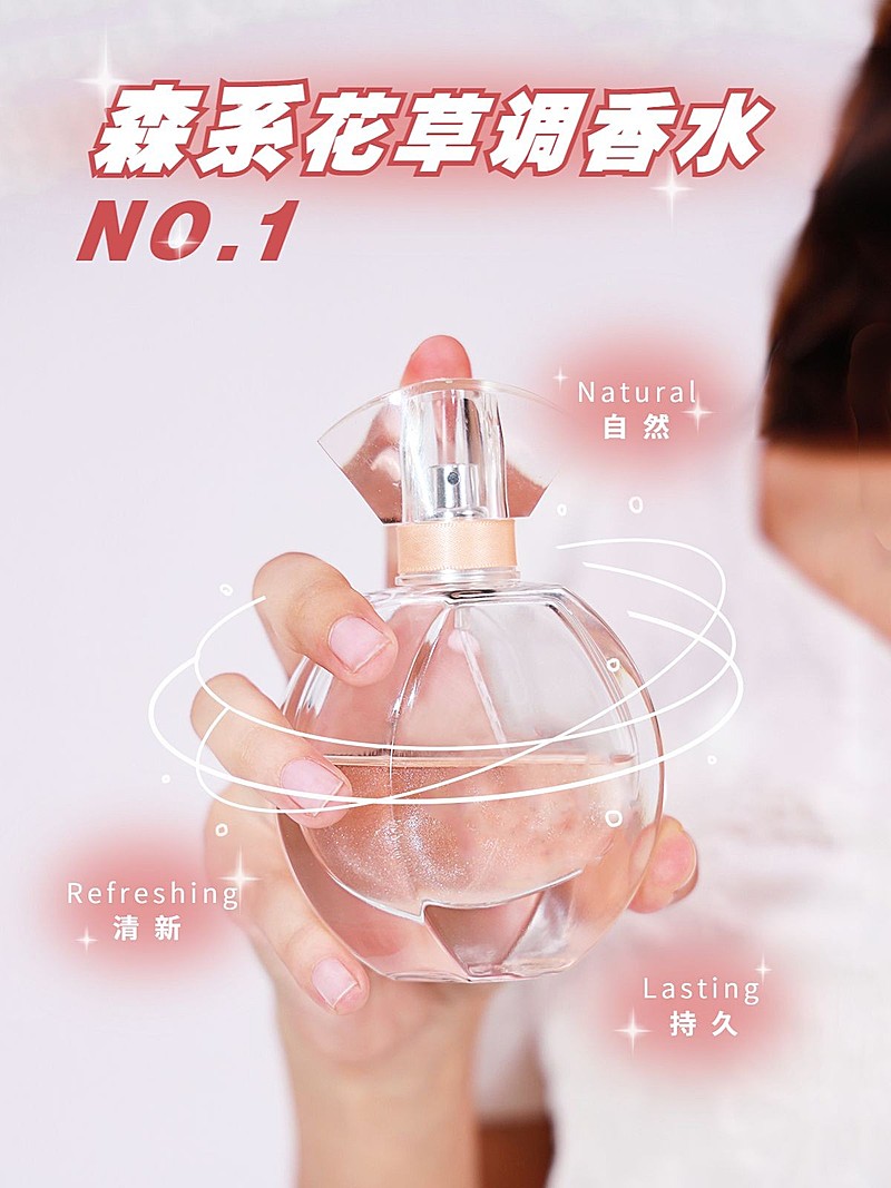 美妆护肤品香水森系植物简约风plog模板