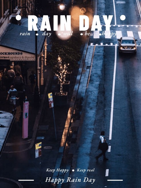 天气/情绪风景街边杂志风plog模板预览效果