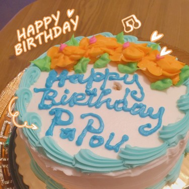 生日蛋糕生活分享简约风plog模板
