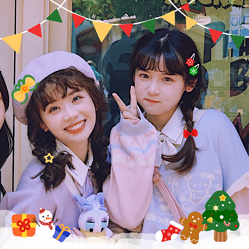 春节晒图春节祝福新年祝福人物晒照自拍plog模板