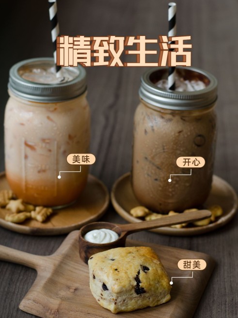 餐饮美食记录简约风plog模板预览效果