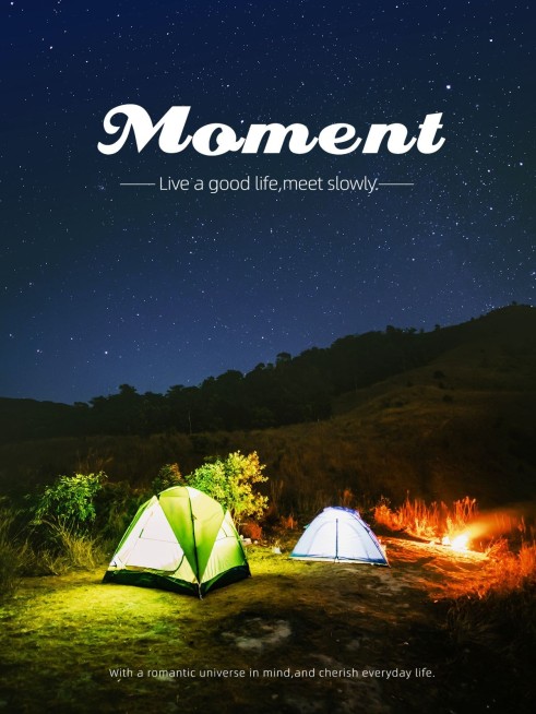 户外晒照旅游记录简约风plog模板预览效果