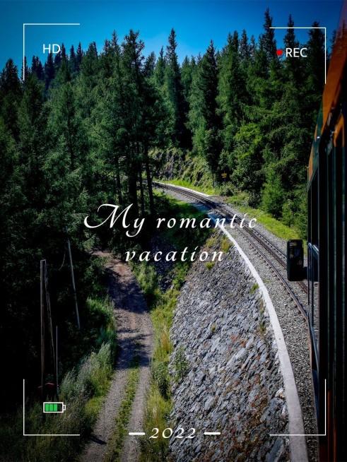 旅途晒照旅游记录极简plog模板预览效果