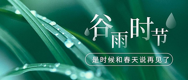 谷雨二十四节气公众号首图