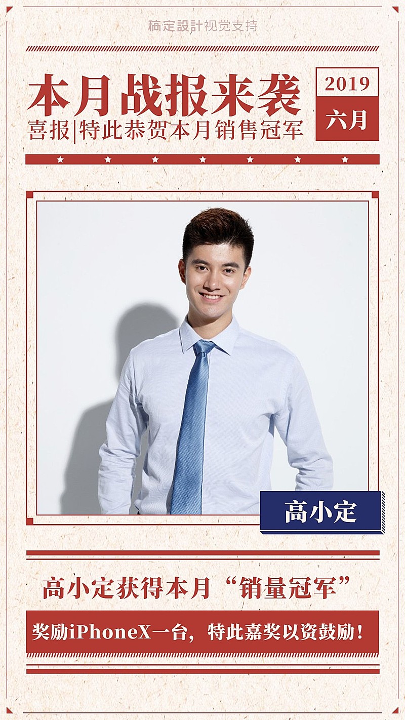 月度喜报战报业绩排行展示