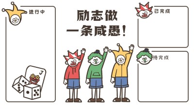 愚人节趣味打工人电脑分区壁纸