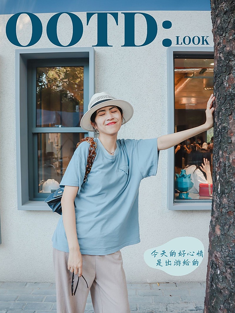 Ootd潮酷穿搭生活分享简约风plog模板