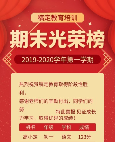 王炸——中小学/期末考试/手机海报可延长