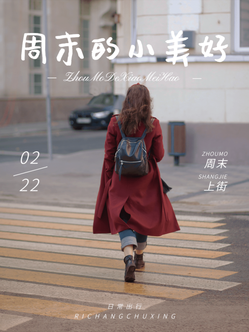 周末自拍晒照街拍简约风plog分享预览效果