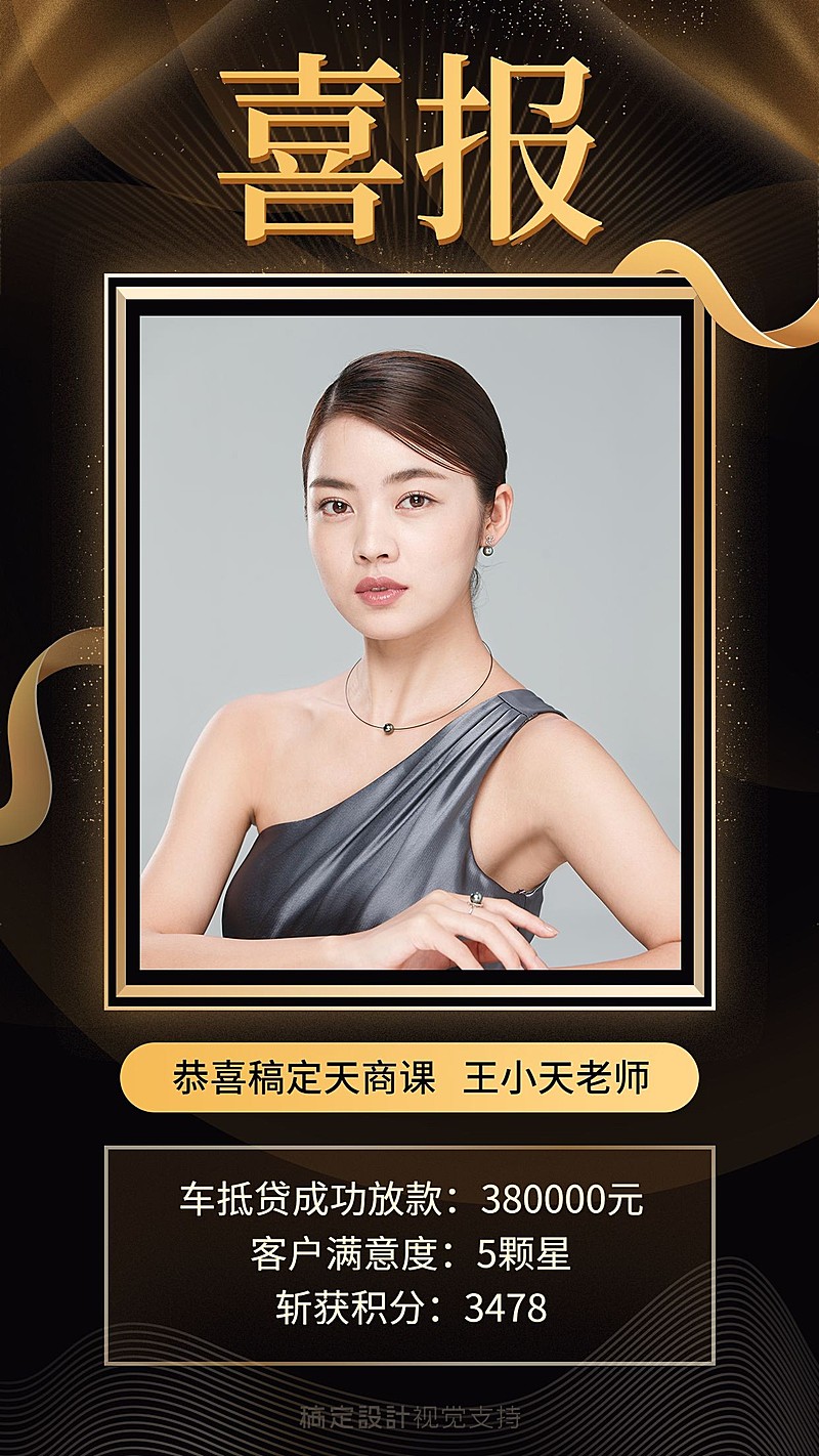 金融理财车贷放款喜报