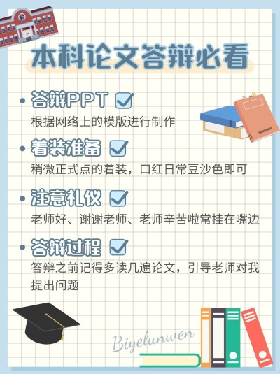 毕业答辩攻略小红书配图