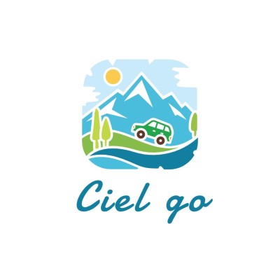 Hand Painted Scenery Travel Agency Logo