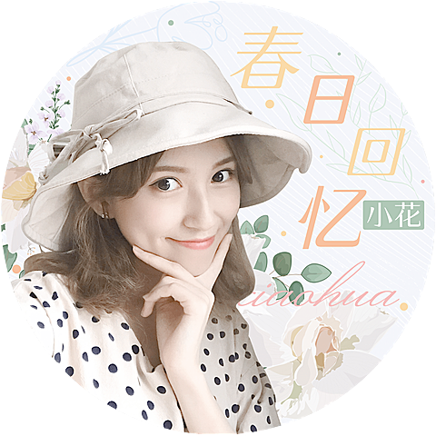 清新文艺花卉饭制应援透扇