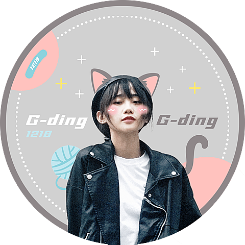 可爱猫咪生日生贺透扇明星应援