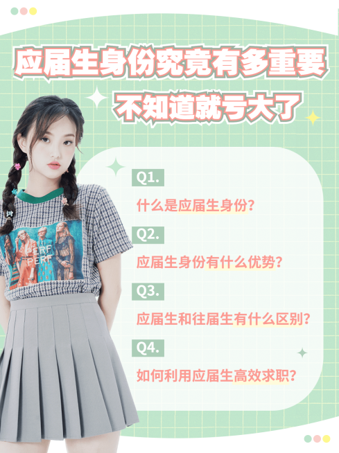 清新风毕业知识科普小红书封面配图预览效果
