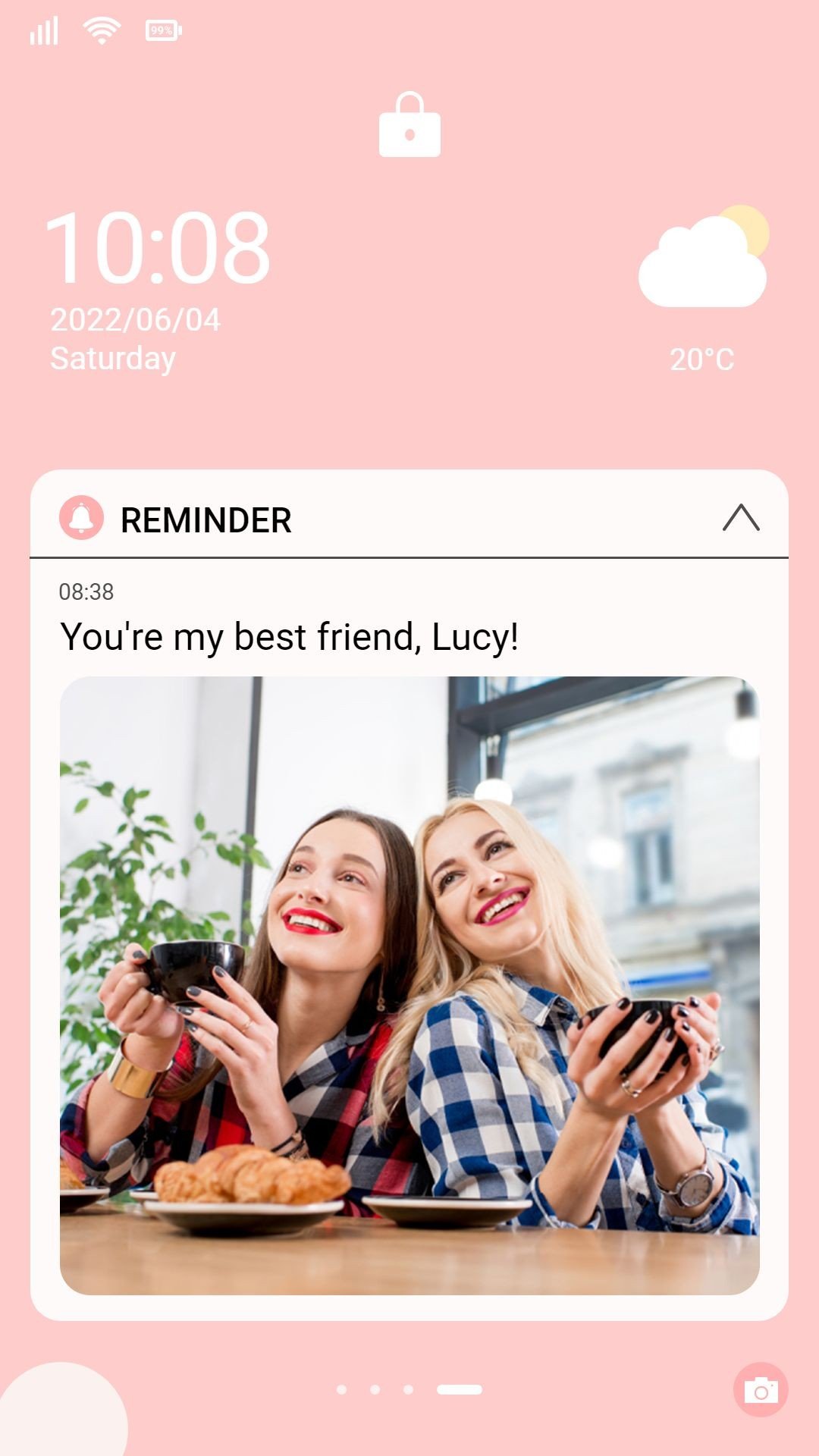 Simple Friendship Reminder Interface Simulation Instagram Story