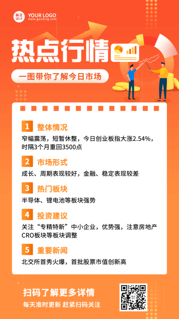金融保险知识科普商务风海报预览效果