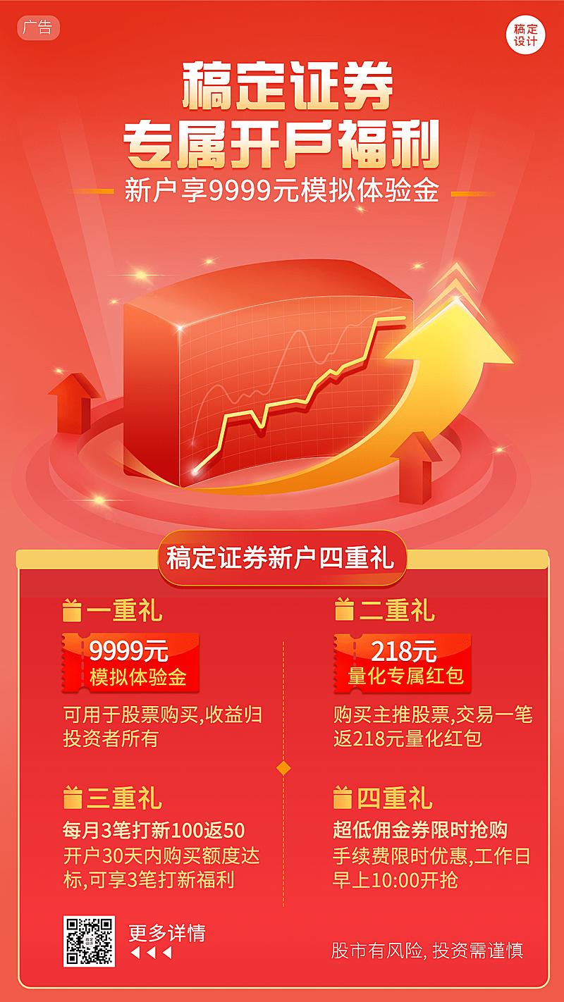 金融保险产品营销喜庆风海报