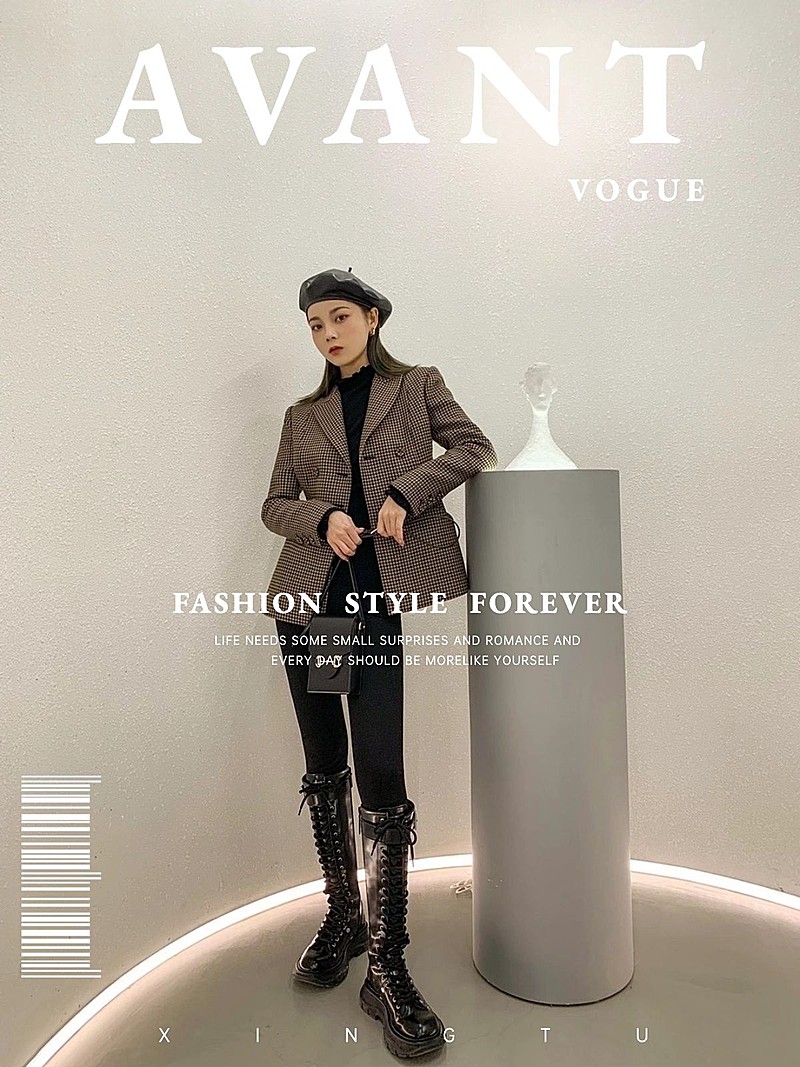 自拍晒照电影海报/杂志风plog模板