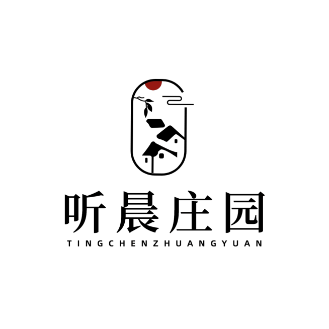 旅游民宿简约LOGO微信头像预览效果