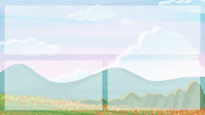清新油画风电脑分区壁纸