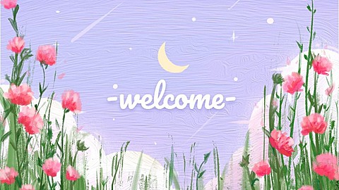 油画风唯美抖音封面背景图