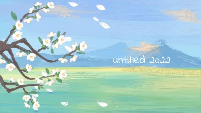 油画风唯美大字电脑壁纸