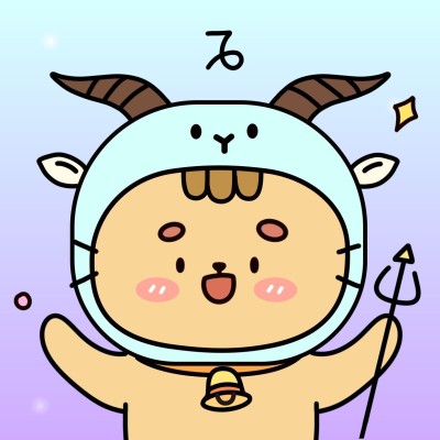 十二星座插画微信头像摩羯座