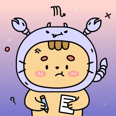 十二星座插画微信头像天蝎座
