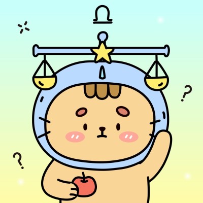 十二星座插画微信头像天秤座