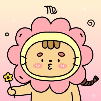 十二星座插画微信头像处女座