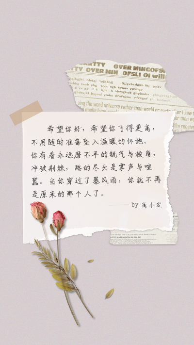 简约唯美明星语录日签海报