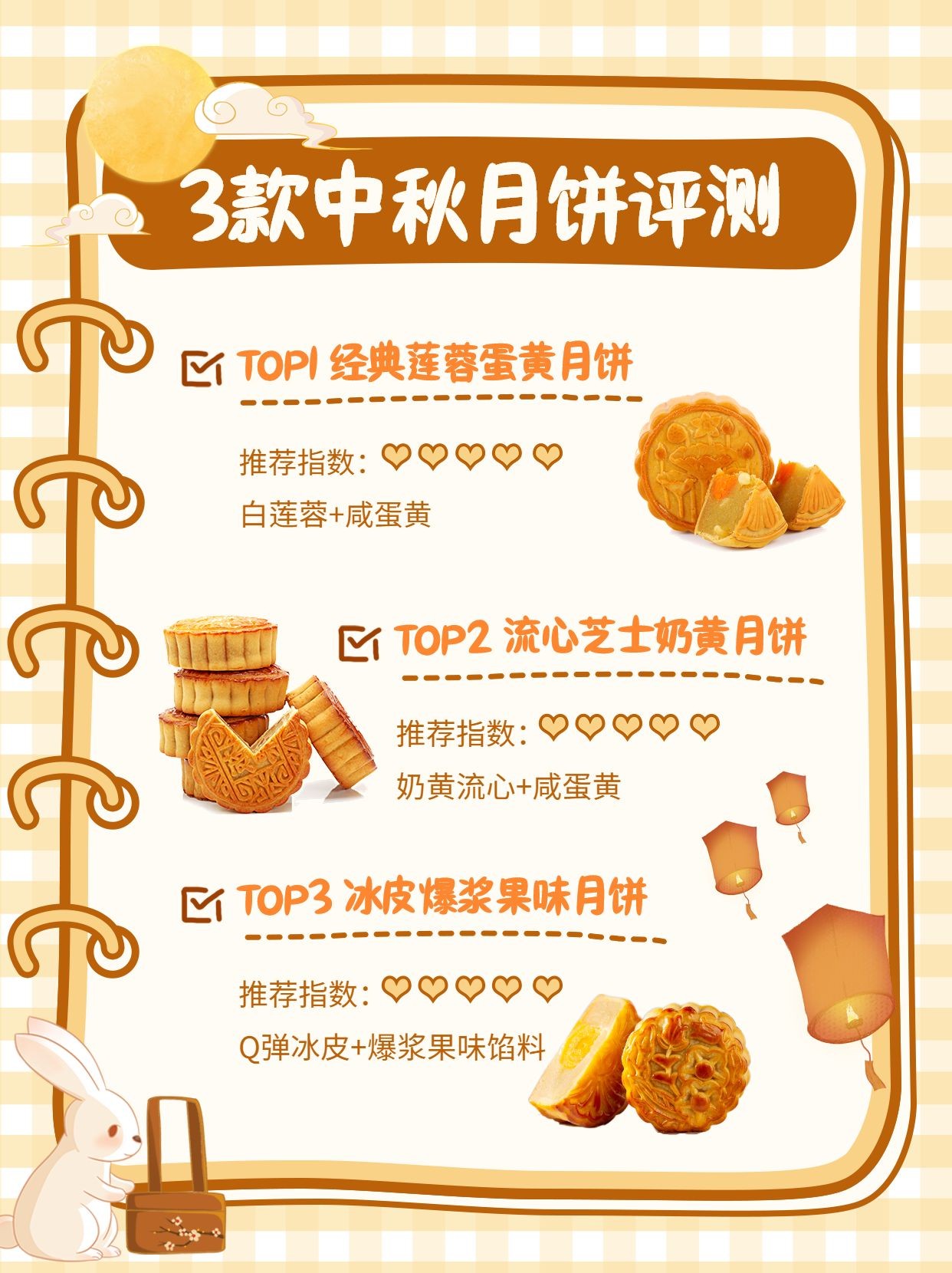 中秋节餐饮多种口味月饼测评购买攻略指南小红书配图预览效果